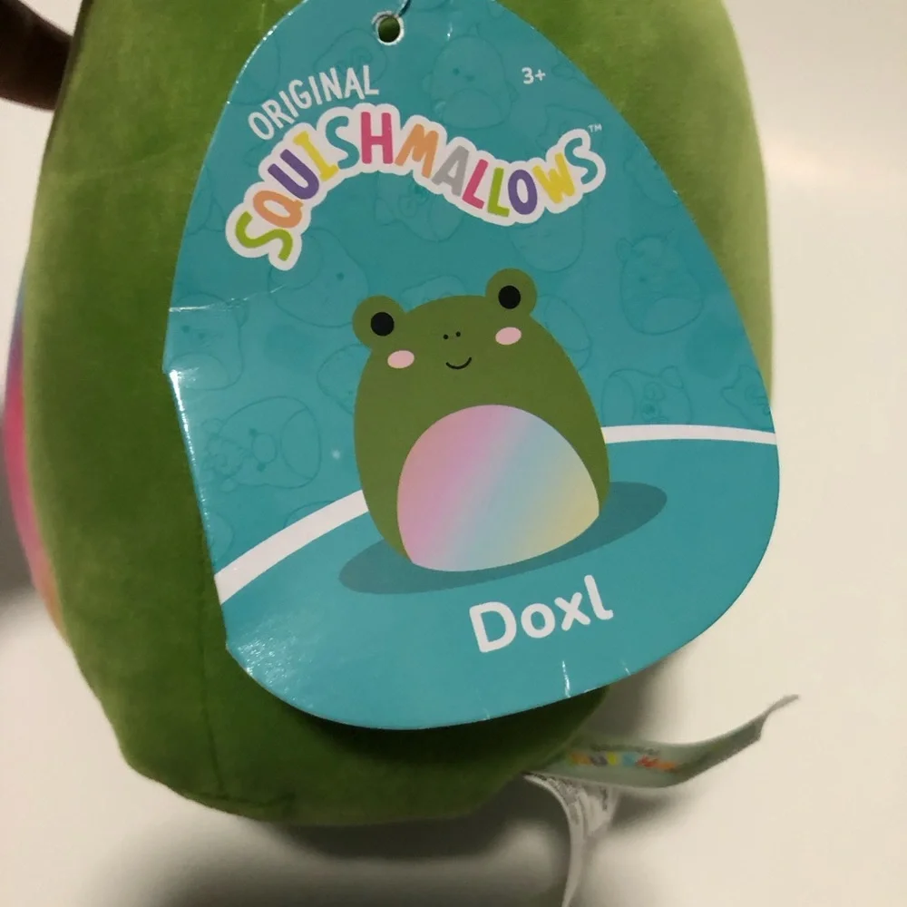 Doxl rainbow green frog squishmallows NWT‎ 8” plush kellytoy holiday gift